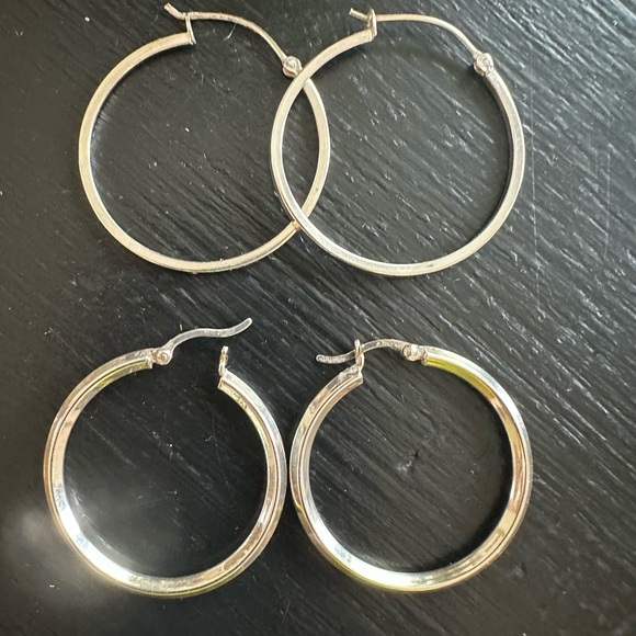 Jewelry - Set of 2 pair sterling silver earrings.